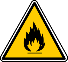 Warning Fire Safety Signs - Red Box Fire Control